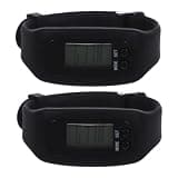 HAKIDZEL 2pcs Silicone Fitness Tracker Watch with Steps Counting and Calorie Counter, Digital Pedometer Wristwatch and Men, Stylish Design for Workouts and Everyday Use
