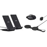 Anker PowerWave Qi-Certified 10W Wireless Charging Stand 2-Pack & MagGo Qi2 15W 3-in-1 Ultra-Foldable Wireless Charging Pad Bundle, Fast Charging for iPhone, AirPods & Apple Watch
