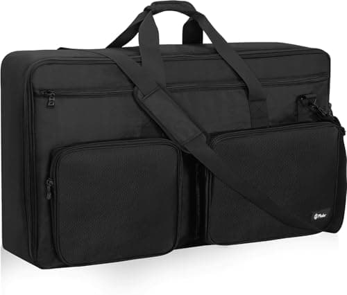 GIG Master DJ Console & Controller Case for Denon DJ Prime 4 / Prime 4 Plus, Heavy Padded Light Weight with Double Pocket(Black)