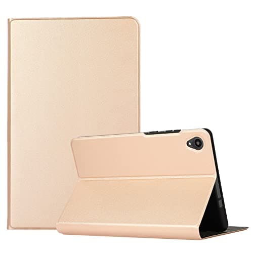 YEMENGHUA Heavy Duty Protection Compatible with Lenovo Tab M8 TB-8505/8705 Tablet Case, Premium Shock Proof Stand Folio Case, Multi- Viewing Angles, Soft TPU Back Cover Tablet Case(Rose Gold)