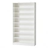 Tall Bookshelf – Bookcase for Living Room & Study, Rustic Storage Shelf Unit with Open Cubes, Display Shelves, Wide Book Shelf Book Case Display Storage Shelves, Wood Bookshelf Media CD DVD Storage