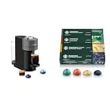 Nespresso Vertuo Next Coffee and Espresso Maker by De'Longhi, Dark Grey + Starbucks Capsules