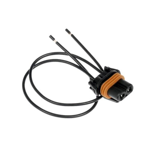KarParts360 for Volvo C70 2010 Headlight Socket | Plastic Terminal | Spade Terminal | 9 Inches with Wire 1.5 Inches Excluded Overall Length | Female Terminal | 2 Wire | Replacement for 12101898