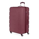 SWISSGEAR Signature Hardside Expandable Checked Large Spinner Luggage, ABS Construction, TSA-Friendly Lock, Merlot, 27-Inch