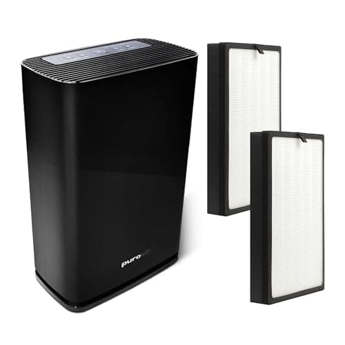 PuroAir 400 HEPA Air Purifier and 2 HEPA Air Filters - Covers 2,000 Sq Ft - Filters Up To 99.9% of Pollutants, Smoke, Pollen, Dust, and VOCs - Air Purifiers for Bedroom