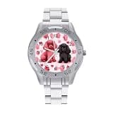 NTVOWPZO Three-Hand Analog Stainless Steel Watches for Men Easy Reader