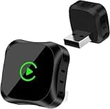 BANKKY Wireless CarPlay Adapter for iPhone & Android, Converts Wired to Carplay Wireless Adapter, Mini USB Apple Car Play, Plug and Play, Fast Stable Connection