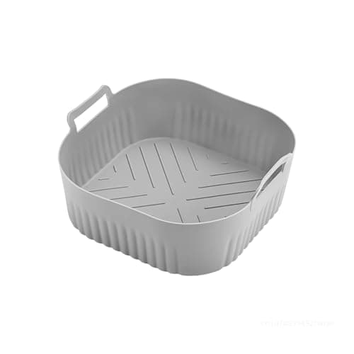20cm Silicone Air Fryer Mold ，Compatible For Philips， Air Fryer 2000 Series 4.2L NA229 Air Fryer Accessories Reusable Instead Of Baking Paper(Gray)