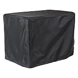 Generator Cover, Heavy Duty Water Proof Electric Generator Cover 210D Polyester Taffeta All Season Protection, Generator Protection Cover for Outside Outdoor Garden Patio (Black)