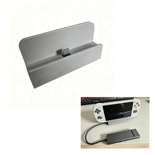 Charging Dock Compatible with Retroid Pocket 5 Handheld Consoles, Compact Desktop Charging Stand (Grey)