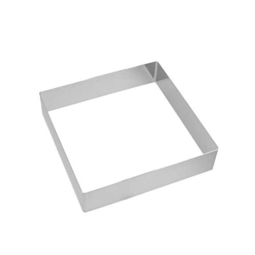 GALPADA Stainless Steel Square Cake Ring 8.66 Inch Baking Mold Pastry Cutter Reusable Dessert Mould for Cookies Tiramisu Bread Sandwiches