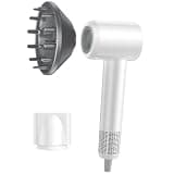 High-Speed Ionic Low Noise Blow Dryer with 160000 RPM Motor for Fast Drying + Diffuser Attachment for Hair Dryer, Universal Diffuser for 1.4-2.2" Hair Blow Dryer for Women for with or Wavy Hair