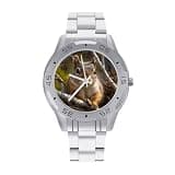 NTVOWPZO Three-Hand Analog Stainless Steel Watches for Men Easy Reader