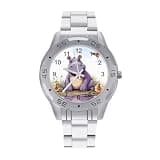 NTVOWPZO Three-Hand Analog Stainless Steel Watches for Men Easy Reader