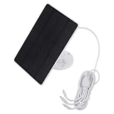 Homoyoyo 3w Monocrystalline Solar Panel for Doorbell Systems and Video Doorbell with Ip65 Waterproof Rating, Pet and Etft Material, Versatile Charging Options, and 360° Adjustable Mount