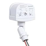 TREEWELL 240-Degree Replacement Motion Sensor, Adjustable LUX(5-300) & Time & Detection Sensitivity Up to 60 Feet Range, 3 Working Modes Outdoor Motion Detector for Security Floodlight, White