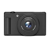 Tbest 80MP HD 5K Digital Camera Mirrorless for Travel LED Flash (Black)