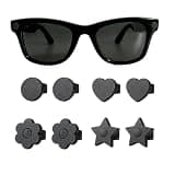 Camera Privacy Cover for Ray-Ban Meta Smart Glasses, Lens Blocker Cap, Camera Lens Privacy Shield (gray)