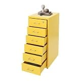 Ekdxeaa Vertical File Cabinet, Rolling Storage Organizer, 6 Drawer Steel, Lockable & Anti-Fall, for Home Office Study, High Load Capacity, 11x16x27in