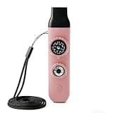 Multifunctional Survival Emergency Whistle for Kids with Compass Hiking Survival, Thermometer & Neck Lanyard | Emergency Safety Gear for Hiking, Camping, Kayaking, Boating, Climbing（Pink）