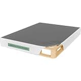 Zayton, 8” Queen Box Spring Only for Queen Size Bed – Amish-Made in The USA – Solid Wood Mattress Foundation with Stable & Quiet Support – Flat-Packed & Easy Assembly