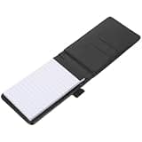 FUOYLOO Portable A7 Small Memo Pad Black Convenient Office Notepad for Work and Student Supplies