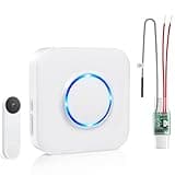 Satisure Wireless Doorbell Chime for Google Nest Doorbell (Wired, 2nd Gen& 3rd Gen) Doorbell Extender with Receiver Connects to Existing Hardwired 58 Chimes and 5 Volume (1 Video Extender 1 Receiver）