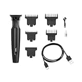 Insight Slim Cordless T Blade Trimmer, Lithium, 9-Piece Grooming Kit with 4 Guide Combs, Matte Black – Precision Hair & Beard Trimmer for Mustache, Neckline & Detail Grooming