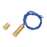 Omquot Magnetic Reed Switch Set, 2 Pieces, Durable Brass, Normally Closed Door, Window Sensor, Alarm Switch For Access Control