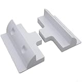Solar Panel Mounting Bracket RV Camper Yacht, Roof Rack Base with Side, Secure Fit Alternative Energy Supplies, Black or White, 18x9x6cm(White)