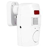 FTVOGUE Wireless Door Window Alarm Security System 105dB Siren Infrared Motion Sensor Detector 2 Remote Controls 98.4ft Range for Home Office Shop Caravan