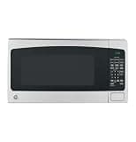 GE Countertop Microwave Oven,1, 200-watt Capacity, 2.0 Cubic Ft., 8 Auto Setting Cooking Settings, Child-Lock Technology, Kitchen Essentials for the Countertop, Dorm Room or Apartment, Stainless Steel
