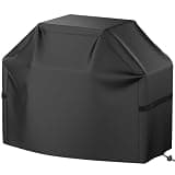 Grill Cover, 52 inch BBQ Gas Grill Cover Waterproof Weather Resistant, Fade Resistant, UV Resistant Material for Most Grills, Black