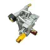 Horizontal Pressure Washer Pump, 2400-2600 PSI 2.3-2.4 GPM Pump with Thermal Release Valve & Chemical Injector, 7/8" Short Shaft Replacement Pump, 22mm Outlet Design