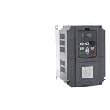 VFD 4KW-11KW 50hz to 60hz Single Phase 220v ac to 3 Phase 220v/380v ac Frequency Converter Inverter for Motor Speed Control Input Voltage Single Phase 220V(10HP 7.5kw,Three Phase 220V)