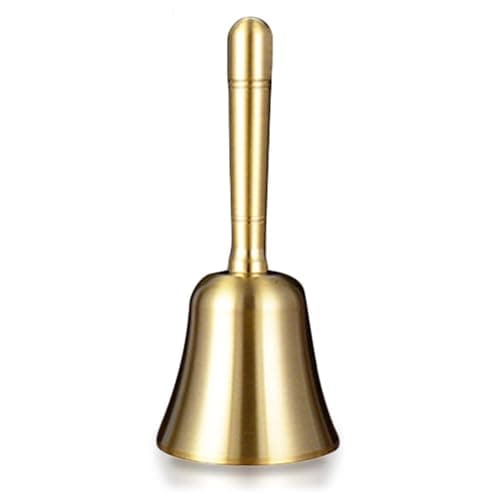 Reception Bell for School, Gsrhzd Bell, Reception Bell School, Hand Bell in Traditional, Eruinfang Hand Bell, Classic Hand Bell, Brass Hand Bell, Wide Adjustment Range