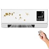 Desktop Wall Mount Air Conditioner, 2 in 1 Cooling Heating Unit with Remote Control, Portable AC for Home Office, Quiet Operation Under 36dB, Energy Efficient Compact Design for Small Spaces