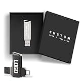 Kacenray Custom Dual Interface USB 3.0 Type-C Flash Drive, Personalized Logo Bulk Thumb Drive for Corporate Gifts, Weddings, Business Events, with Optional Custom Packaging (100,8 GB)