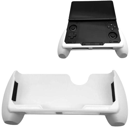 Ergonomic Hand Grip Cover Case for Ayn Thor, Enhance Hand Feel Handle Modified Grip Stand Holder Protective Shell for Ayn Thor Handheld Game Console Protective Cover (White)