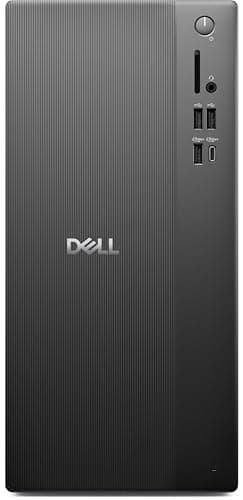 Dell ECT1250 Business Desktop, 2026, Intel Core Ultra 7 265 20-Core 5.3GHz, Intel Graphics, 32GB DDR5, 2TB SSD, Windows 11 Home, Wi-Fi 6, Bluetooth 5.2, 1xHDMI, 1xDP, 8xUSB, Black