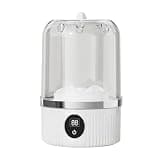 Portable Washing Machine, Underwear Washer With Laundry Cup Cordless Small Washing Machine Rechargeable Portable For Bra Socks,for Apartments,RV,Camping(White)