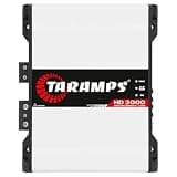 Taramps HD 3000 1 Ohm 1 Channel 3000 Watts RMS MAX, Full Range Car Audio, Monoblock, LED Monitor Indicator, Class D Amplifier, Crossover, White 3k amp, Sound Quality