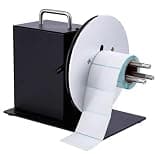 Piefeak Adjustable Label Rewinder Machine, 1-3 Inch Core, 1-8 Inch/s Speed, 185mm Diameters, Compatible with All Printers - Efficient Labeling Solution for Your Business