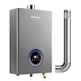 Vancepic Natural Gas Tankless Water Heater, Indoor Max 3.6 GPM, 80,000 BTU Instant Hot Water Heater
