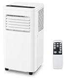 10000 BTU Portable Air Conditioners, Remote Control, 4-in-1 Quiet AC Unit, 3 Speeds, 24H Timer, Cools Room up to 450 Sq.Ft, Multi-Function Modes, Smart Control Panel