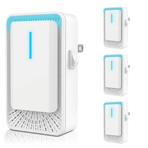 Air Ionizers Purifier for Home: 2026 Upgraded Negative Ion Generator,Air Freshener for Bedroom Bathroom Kitchen Pet Room, Quiet Filterless Ionic Air Cleaner for Smoke Dust, 4 Pack