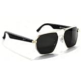 EarlySincere 2026 Ai Smart Glasses, Ai Real-Time Translation with 164 Languages, Classic Pilot Sunglasses, Equipped with Voice Assistant/Ai Call, Ip65 Waterproof,Ai Glasses for Men & Women
