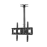 UHRLGHS Motorised TV Bracket Stand - TV Mount Stand, LCD TV Floor Stand, Fits 32-75 Inch TVs, with Remote Control and Switch, Fits 32-75 Inch TVs,max Bearing 60kgTwo in,