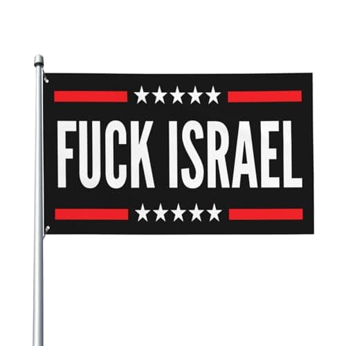 Fuck Israel Flag 3x5 Ft House Outside Large Banner Outdoor Decoration Yard Sign