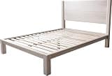 Lancaster County Crafted The Kumi Bed with Headboard, Japanese Joinery Solid Hardwood Bed Frame, Tool-Free & Hardware-Free, Handcrafted by Mennonite Artisans in Pennsylvania USA – Whitewashed, Full